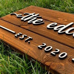 Family Name Sign | Custom Wood Sign | Personalized Bar Sign | Last Name Pallet Sign | Wedding Gift | Home Wall Decor | Anniversary Gift