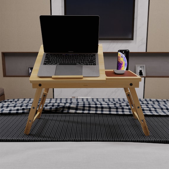 Wood Lap Desk Foldable Laptop Stand Laptop Bed Tray - Etsy Australia