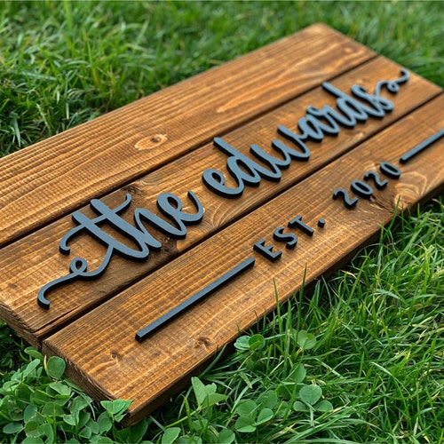 Custom Wood Sign Personalized Family Name Sign Last Name - Etsy Custom Wood Sign Personalized Family Name Sign Last Name - Etsy