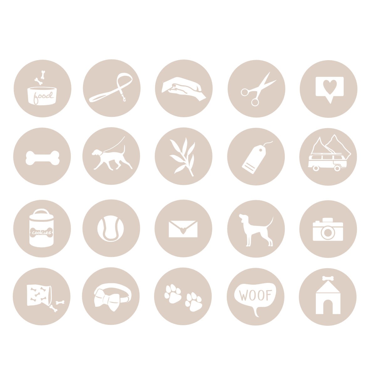 Instagram Story Highlight Covers Hund Dog Icons Etsy