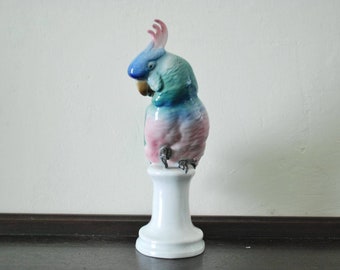 Karl Ens Volkstedt Cockatoo porcelain figurine