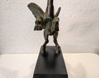 ブロンズペガサス像：神話の馬の彫刻、20世紀 - Etsy 日本