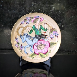 Capricorn Hutschenreuther wall plate. Limited edition &quot;Sign of the Zodiac&quot;  designed by Ole Winther (Denmark).