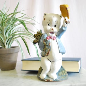 Vintage Loony Tunes Porky Pig - Doorstop - Cast iron - Painted