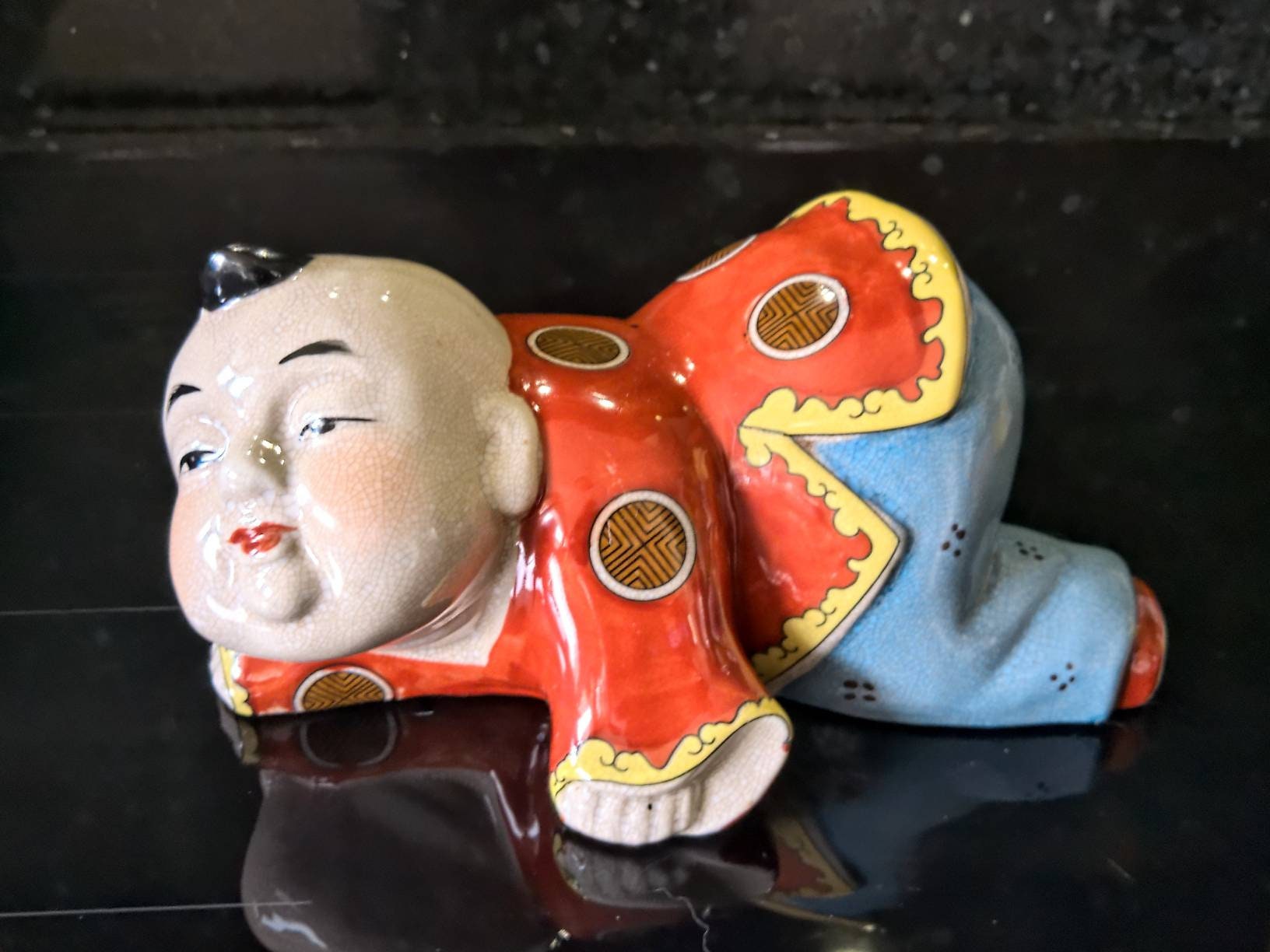 ビンテージ 人形 置物 3体セット ヴィンテージの磁器製中国アジア人形 3 体セット。 - Etsy 日本