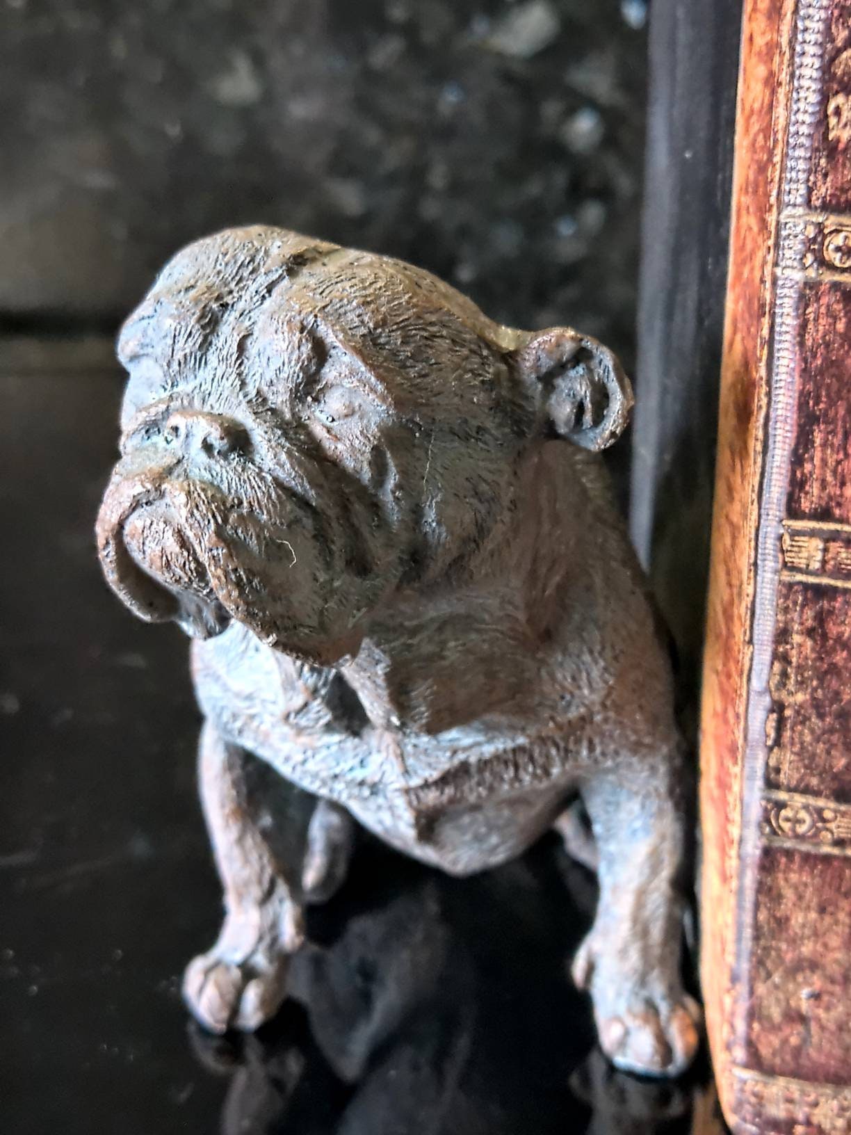 Vintage Bulldog Bookends, Book Holders. Polystone. - Etsy