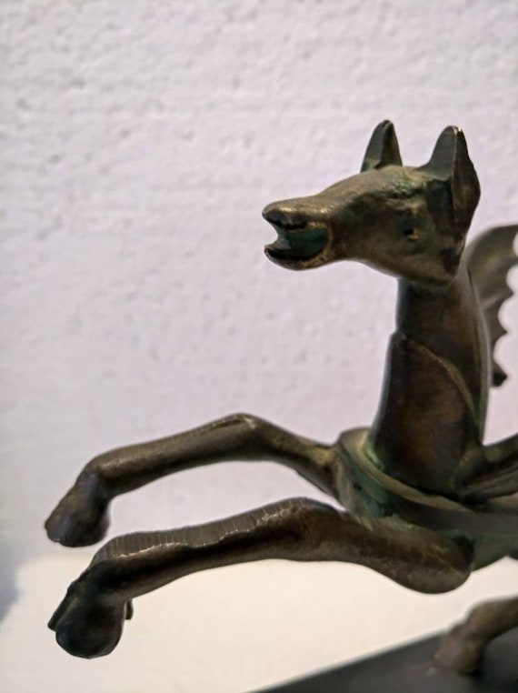 ブロンズペガサス像：神話の馬の彫刻、20世紀 - Etsy 日本