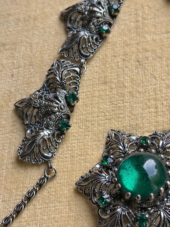 Vintage set costume jewellery. Germany Hoschka & … - image 10