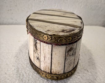 インド 真鍮製小物入れ ブラス ジュエリーボックス アンティーク