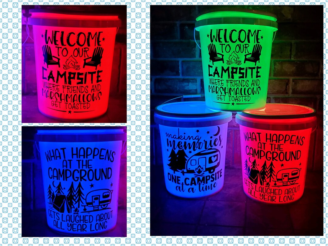5 Gallon Camping Bucket Lights Etsy