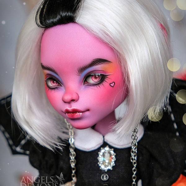 Reserved! OOAK Mini Beautiful Vimpire Monster high doll Repaint Kjersti Trollson