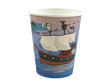 Pirate Ship Party Paper Cups