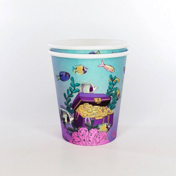 African American Mermaid Party Cup Mermaid Birthday Etsy