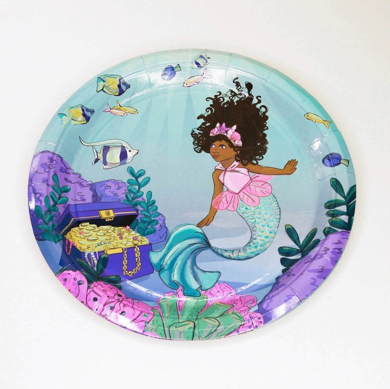African American Mermaid Party Decorations Mermaid Etsy