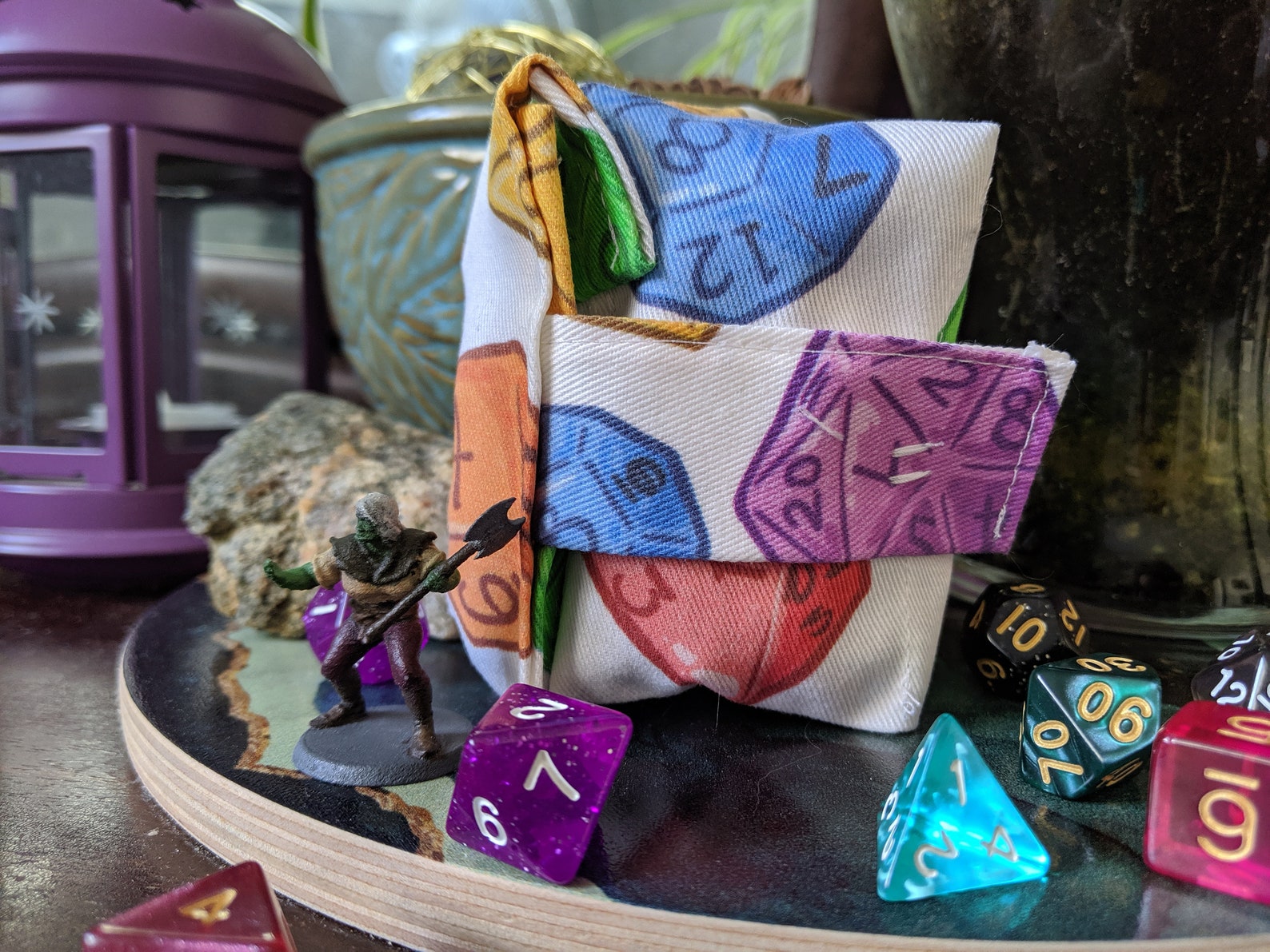 Roving Dice Bag five Pocket Travel Dice Bag Etsy