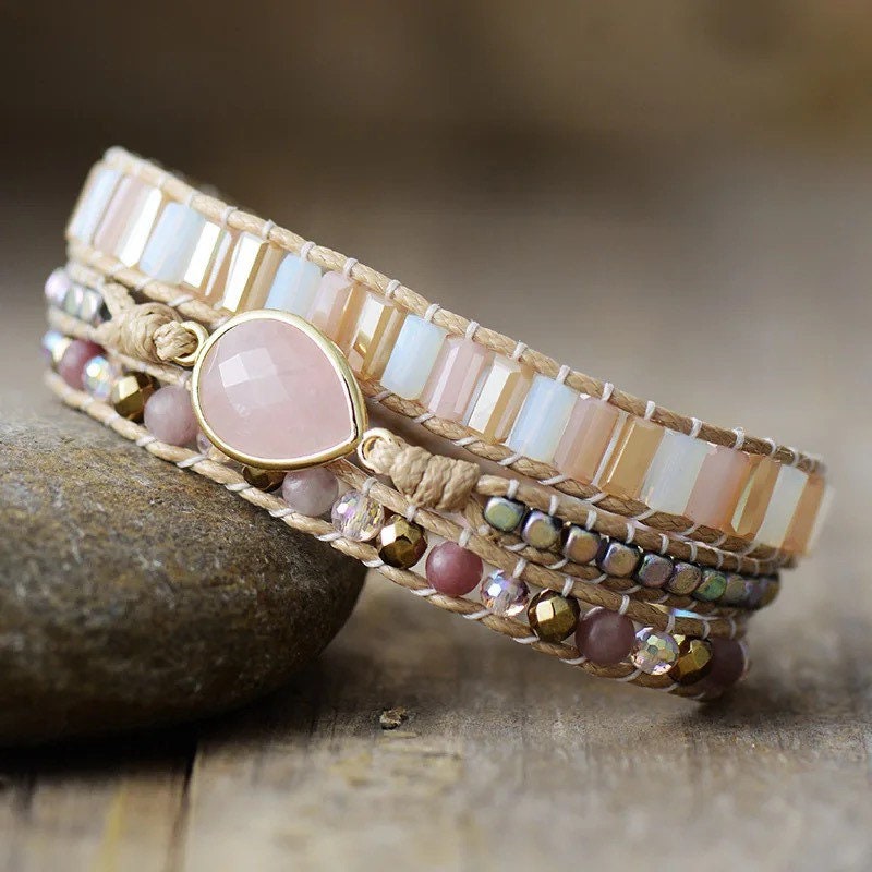 Healing crystal 2024 wrap bracelet