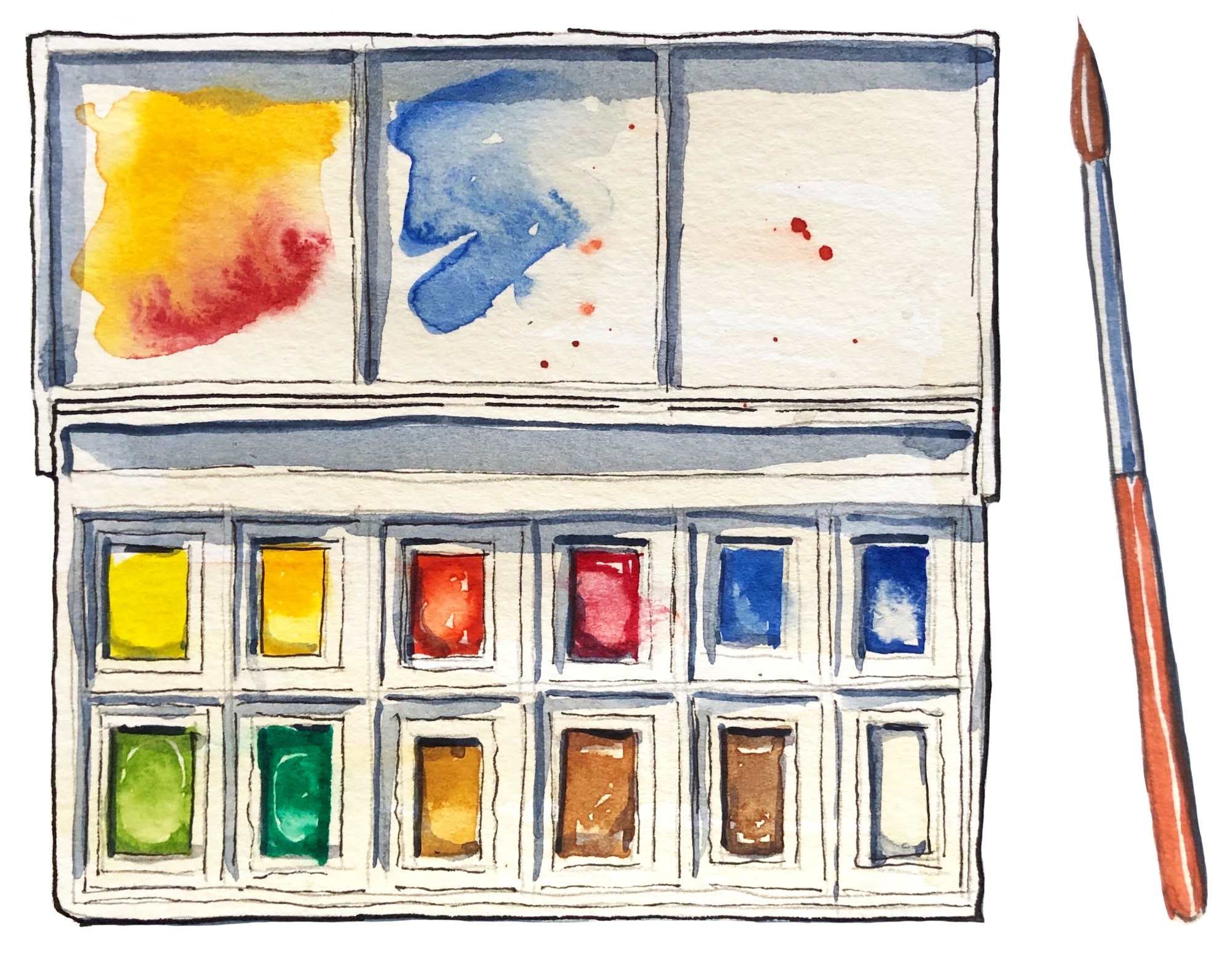 How to clean a stained watercolor palette –