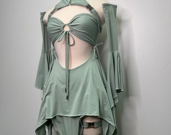 Fairy Dakota Rave Set, Festival Outfit, Rave Dress, Rave Clothing,Fairy Rave Dress, Faerie Dress, Rave Outfit