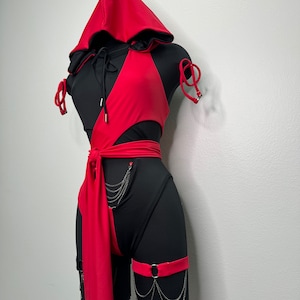 Nyx Rave Set, Rave Set, Rave Clothing, Ninja Cosplay Set