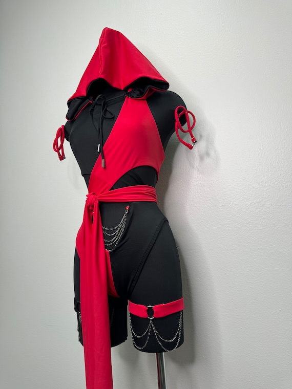 Nyx Rave Set Rave Set Rave Clothing Ninja Cosplay Set