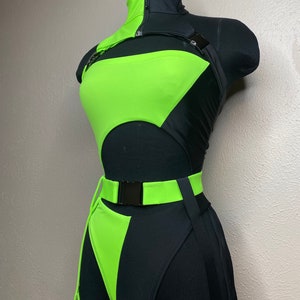 Shego Costume, Cosplay, Halloween Costume, Festival Women Clothing, Convention Outfit