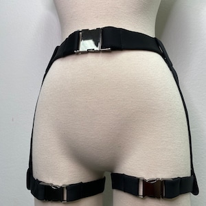 Custom Rave Garters, Garters and Belt Set, Festival Accessories, Rave Garters, Rave Bodysuit, Rave Swimsuit Buckles