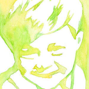 Custom Watercolor Painting Print, Child Portrait, Custom Portrait From Photo, Portraits From Photos, Personalized Gifts