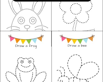 Printable Woodland Activity Sheets: Forest Creatures Connect the Dots Drawing Game for Kids, Digital Learning Pages