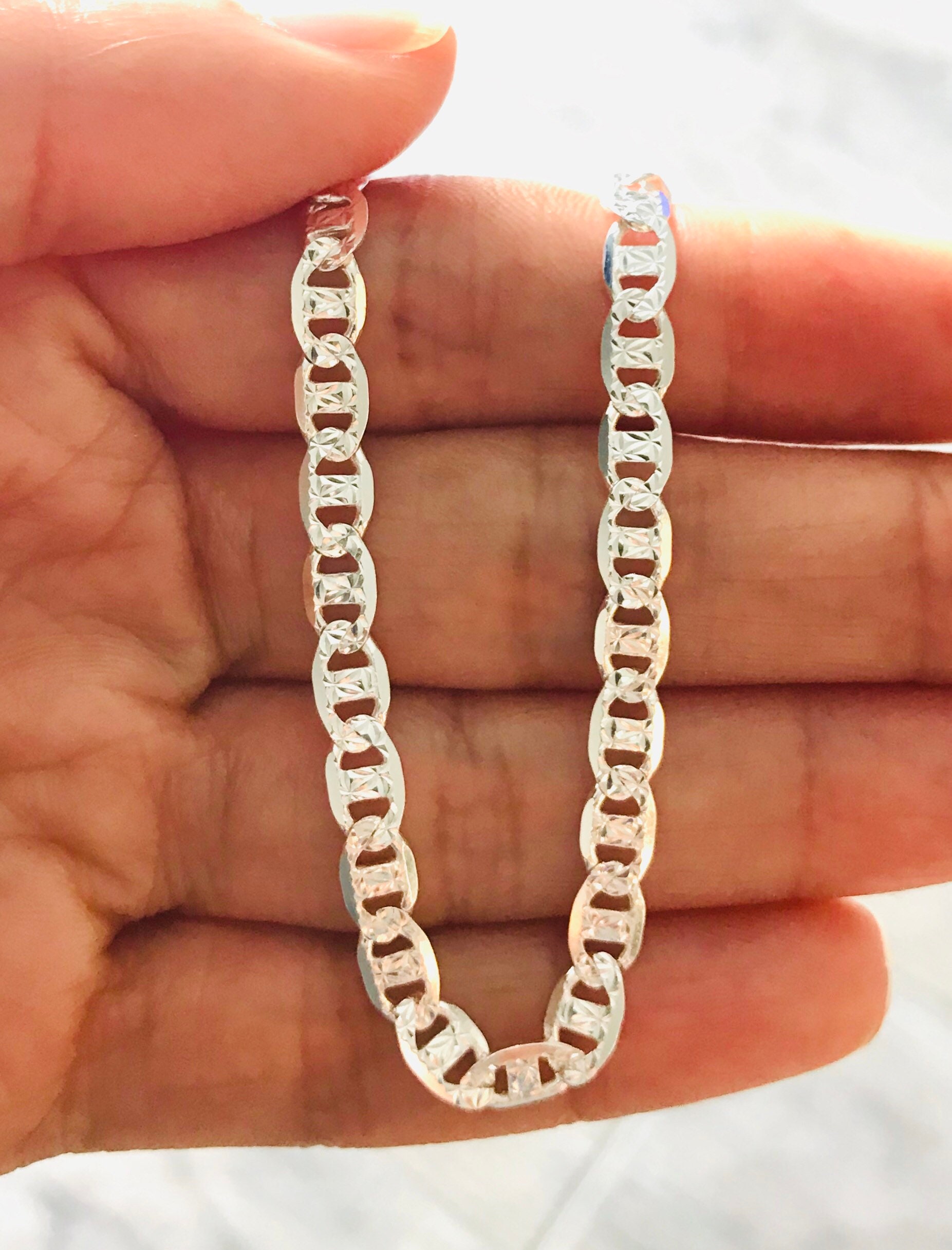 Sterling Silver Anklet 925 Sterling Silver Anklet Anklet Etsy UK