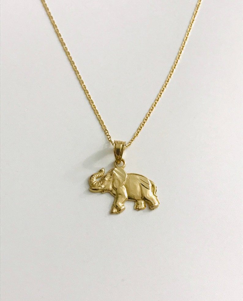 Solid gold elephant pendant Clearance