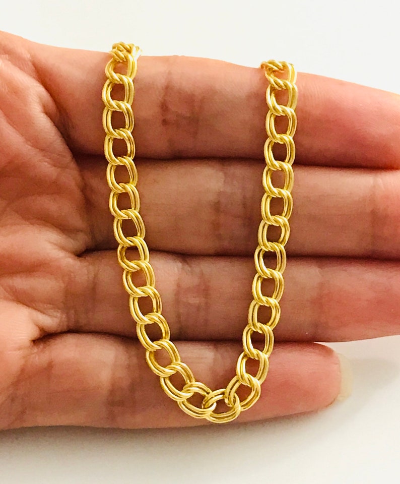 14k Gold Vermeil 925 Sterling Silver Anklet Anklet Bracelet 5 mm Gold Vermeil EA54 Anklet Bracelet Silver Gold Anklet 9\u201d