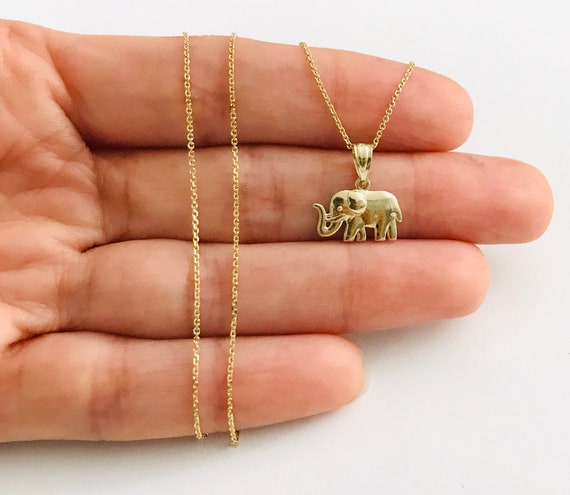 10k gold elephant pendant deals
