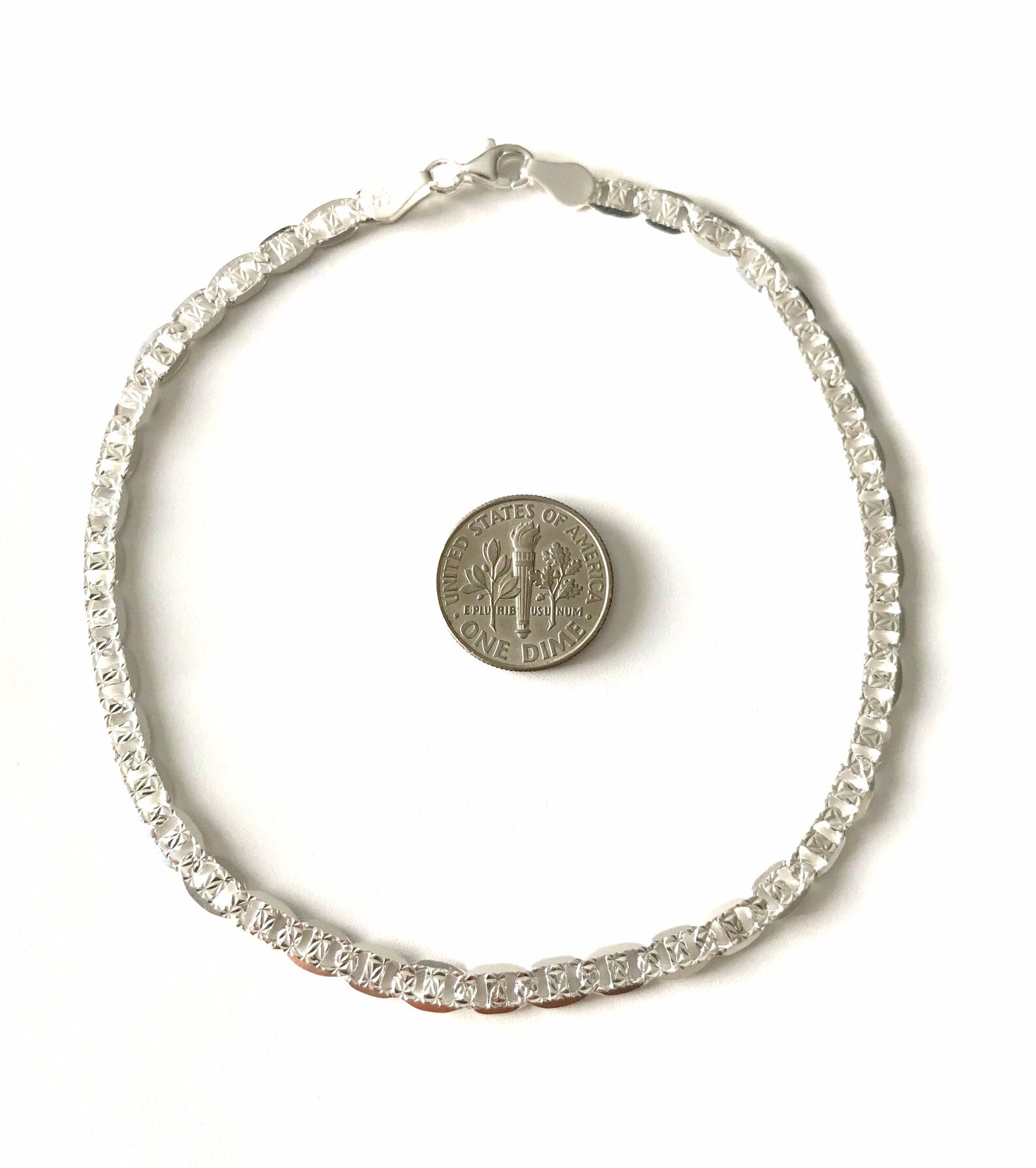 Sterling Silver Anklet 925 Sterling Silver Anklet Anklet Etsy UK