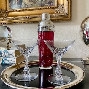 Vintage 1950’s crystal cocktail glasses - set of 2