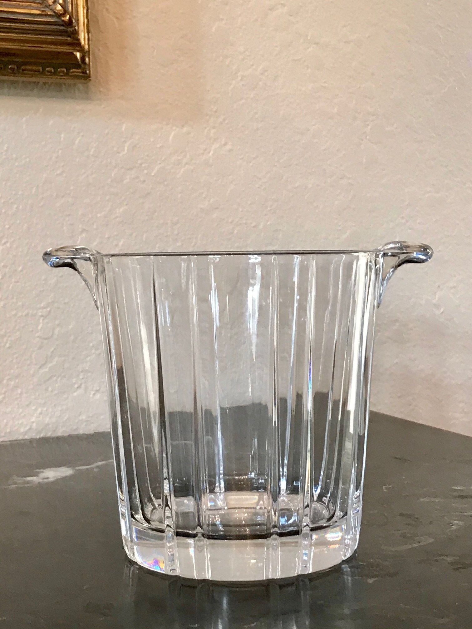 Exquisite Heavy Crystal Ice Bucket perfect for your home bar Etsy