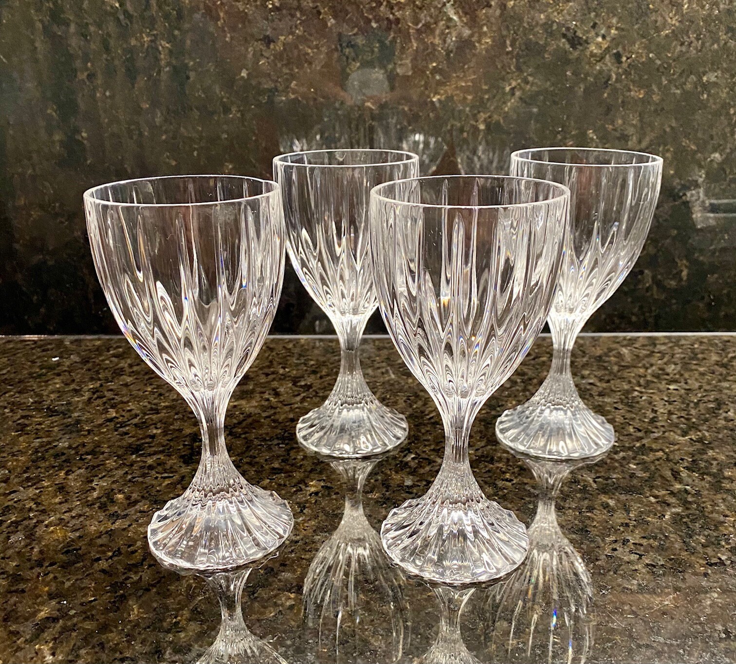 Mikasa park Lane Crystal Wine Glasses set of 4 Etsy