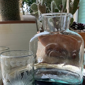 Vintage  1970’s Clear Pitcher or Decanter by Blenko