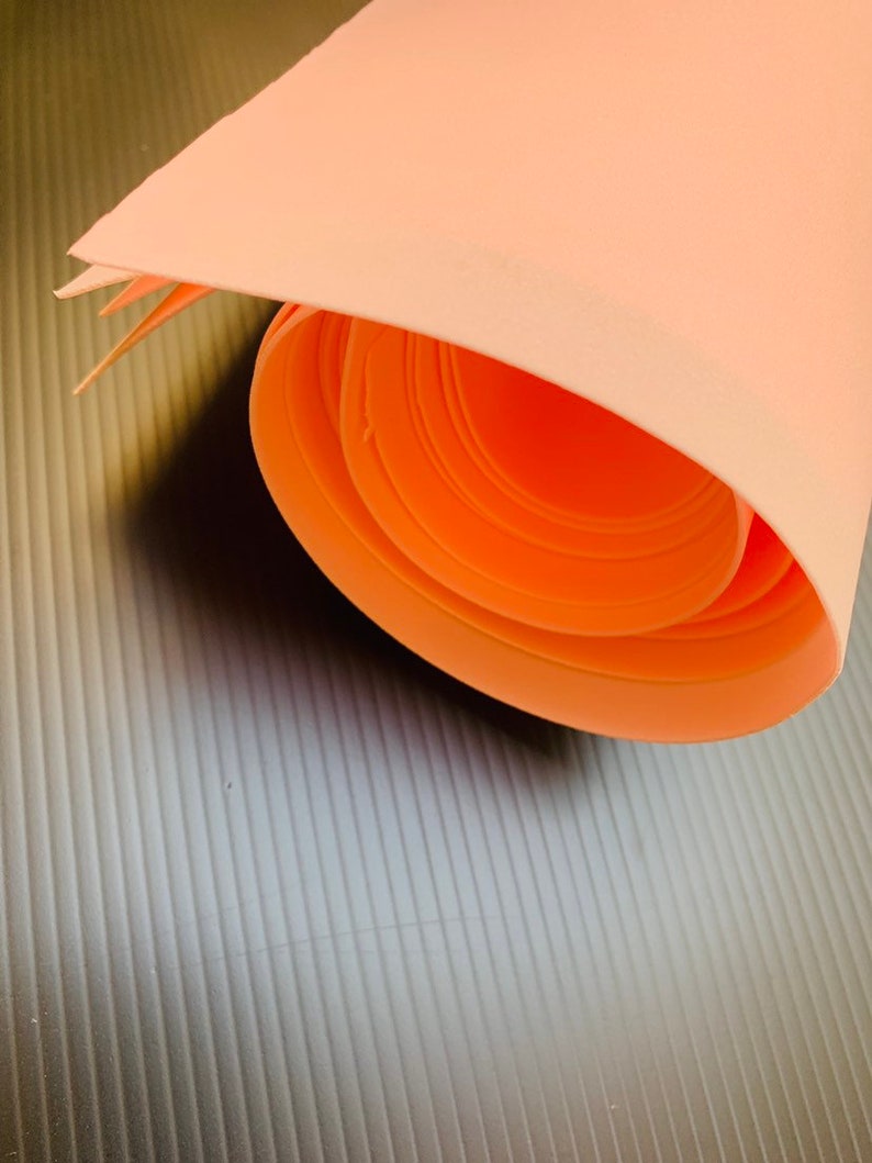 Silk Foam foamiran for Flowers Handmade. Size One Sheet 19.6x19.6, One