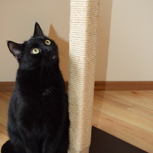 Modern Cat Scratching Post/Wooden Scratcher/Pet furniture/Wood/Sizal