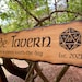 Dungeons and Dragons Wall Sign - Personalized DnD Tavern Sign - Roll For Initiative - Dungeon Master Gift - Medieval Decor - D20 Dice