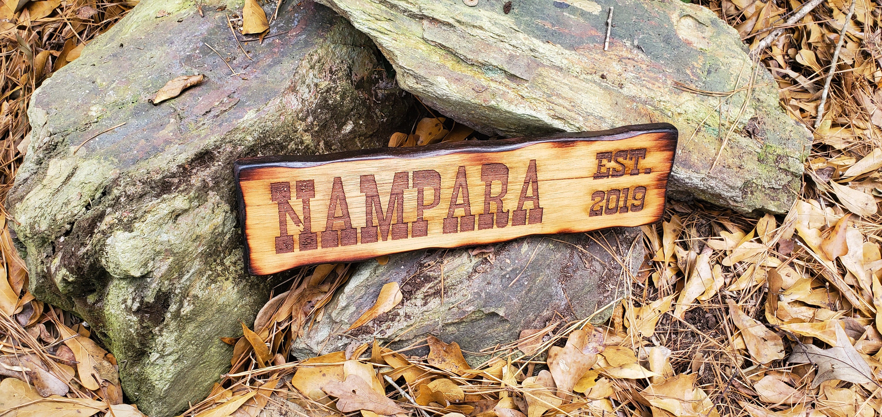 Rustic Engraved Sign Personalized Rustic Family Sign - Antiqued Outdoor Address Sign ...