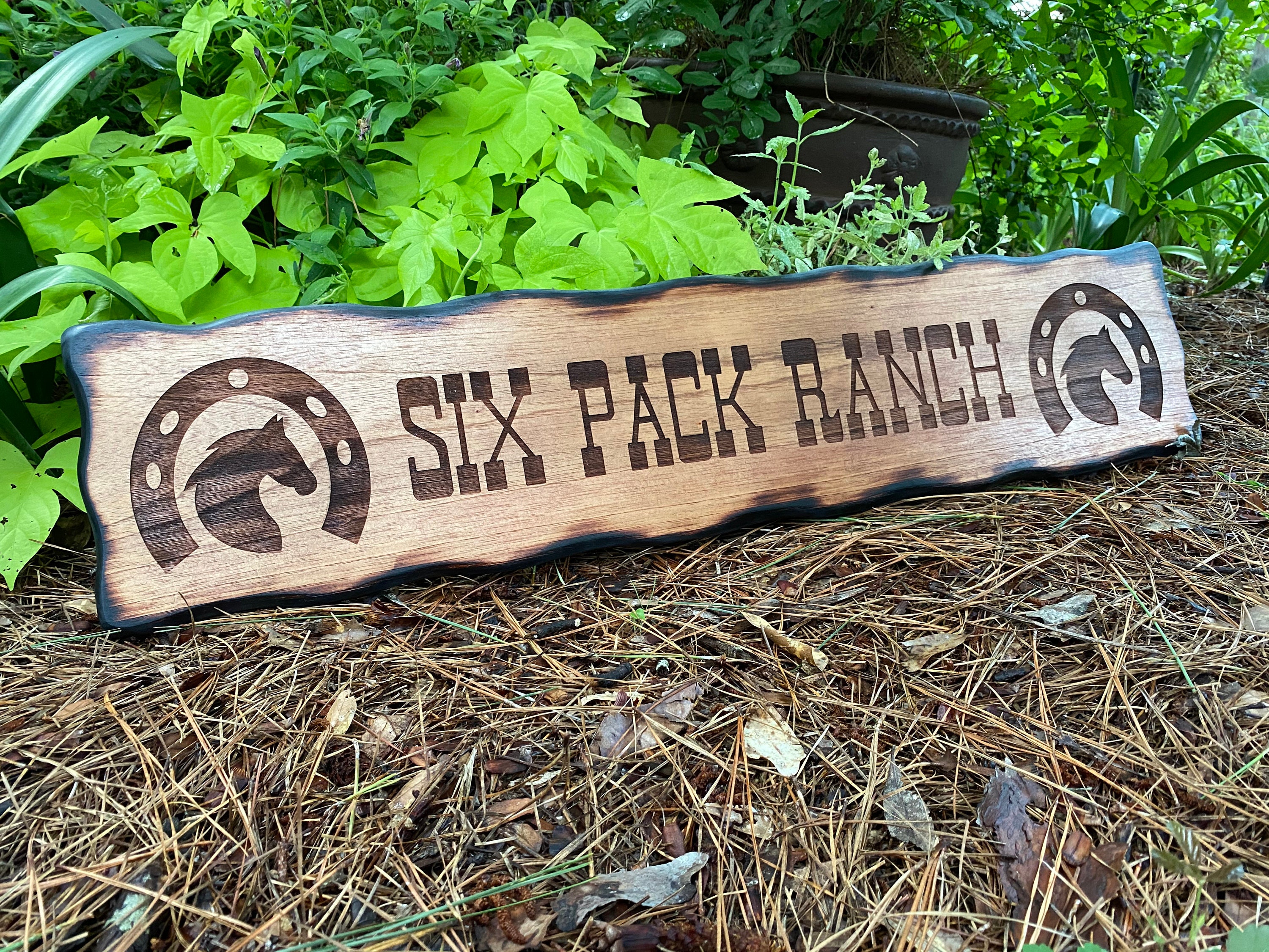 Personalized Engraved Wood Ranch Sign, Rustic Western Decor - Etsy