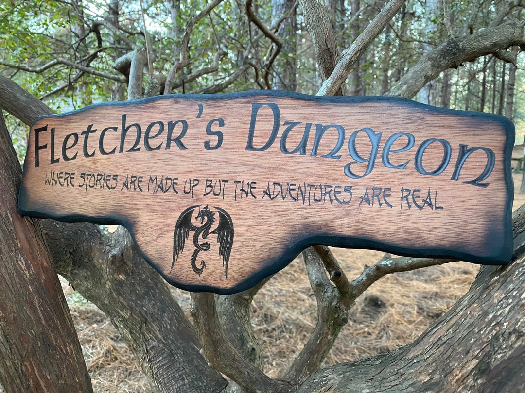 Dnd Dragon Decor Sign Dungeon Master Gift Dungeons and Dragons Custom ...