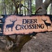 Rustic Metal Deer Welcome Sign - Personalized Outdoor Porch Sign For Cabin, Farmhouse, Lodge