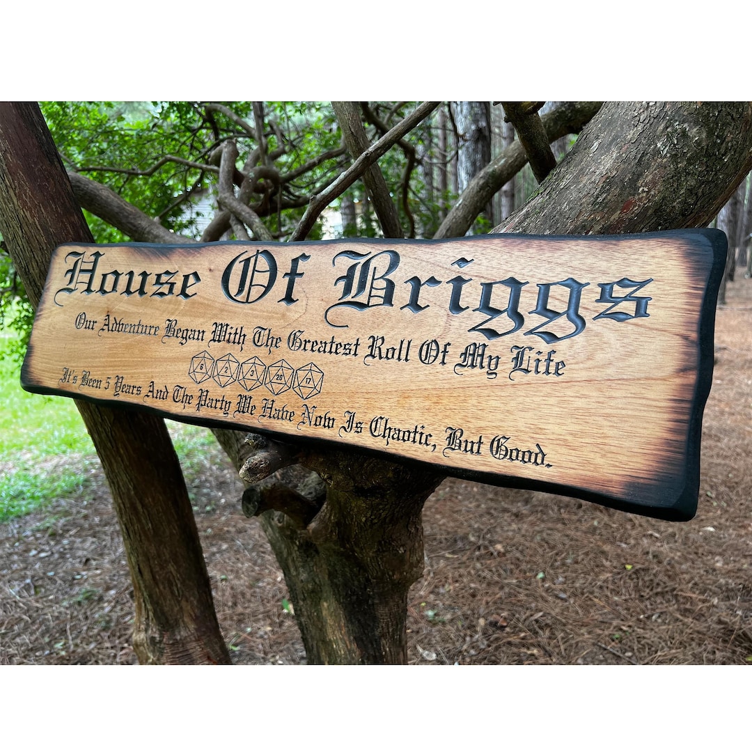 Custom Dnd D20 Date Sign - Personalized Dungeons and Dragons - Roll for ...