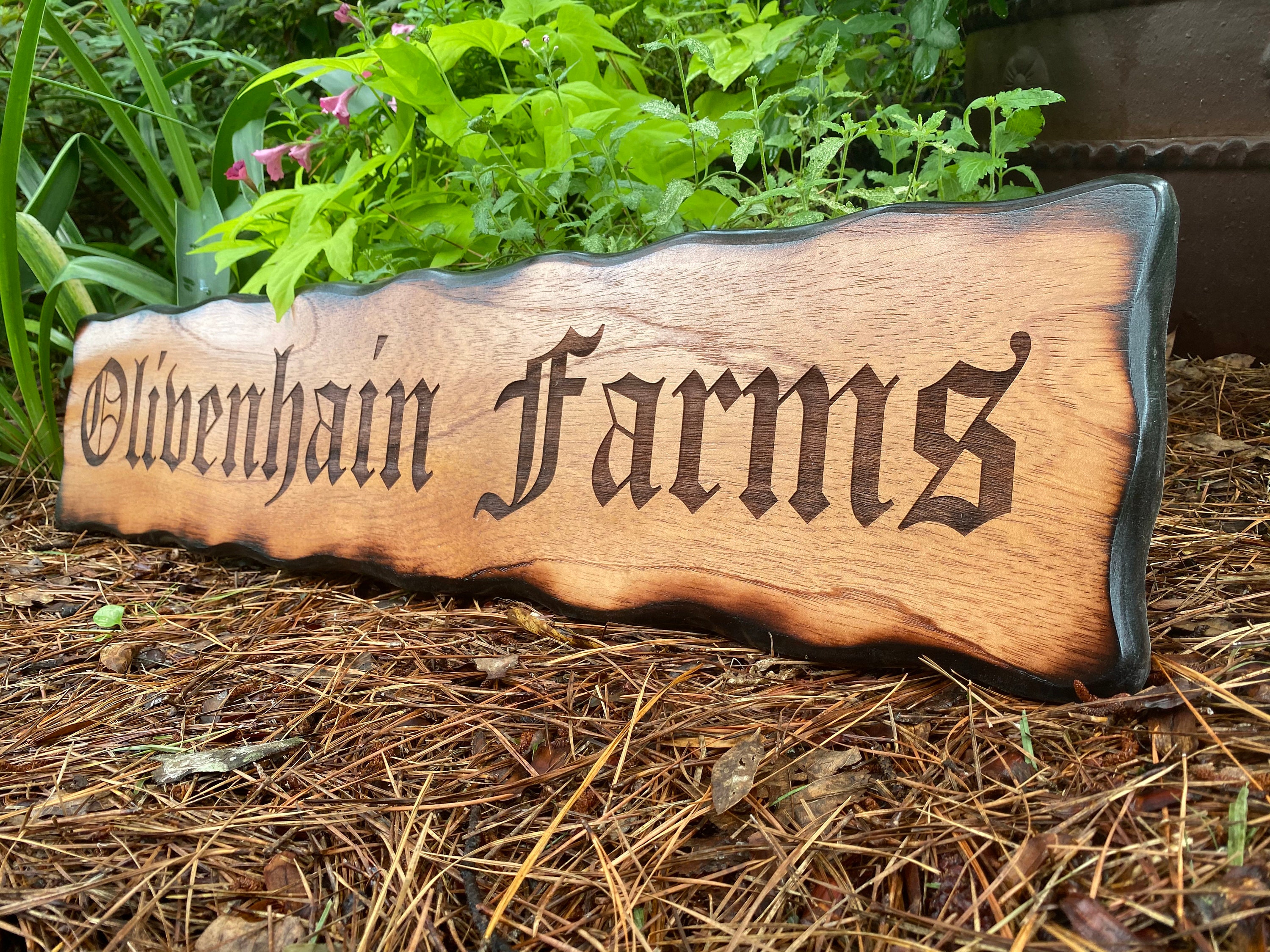Personalized Rustic Driveway Address Sign, Engraved Western Wall Art ...