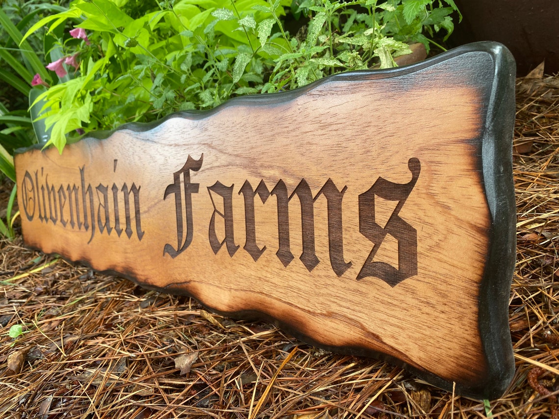 Personalized Rustic Driveway Address Sign Engraved Western Etsy