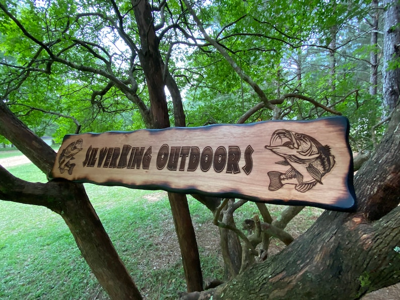 Personalized Wood Outdoor Lake house Sign Custom Carved Cabin | Etsy