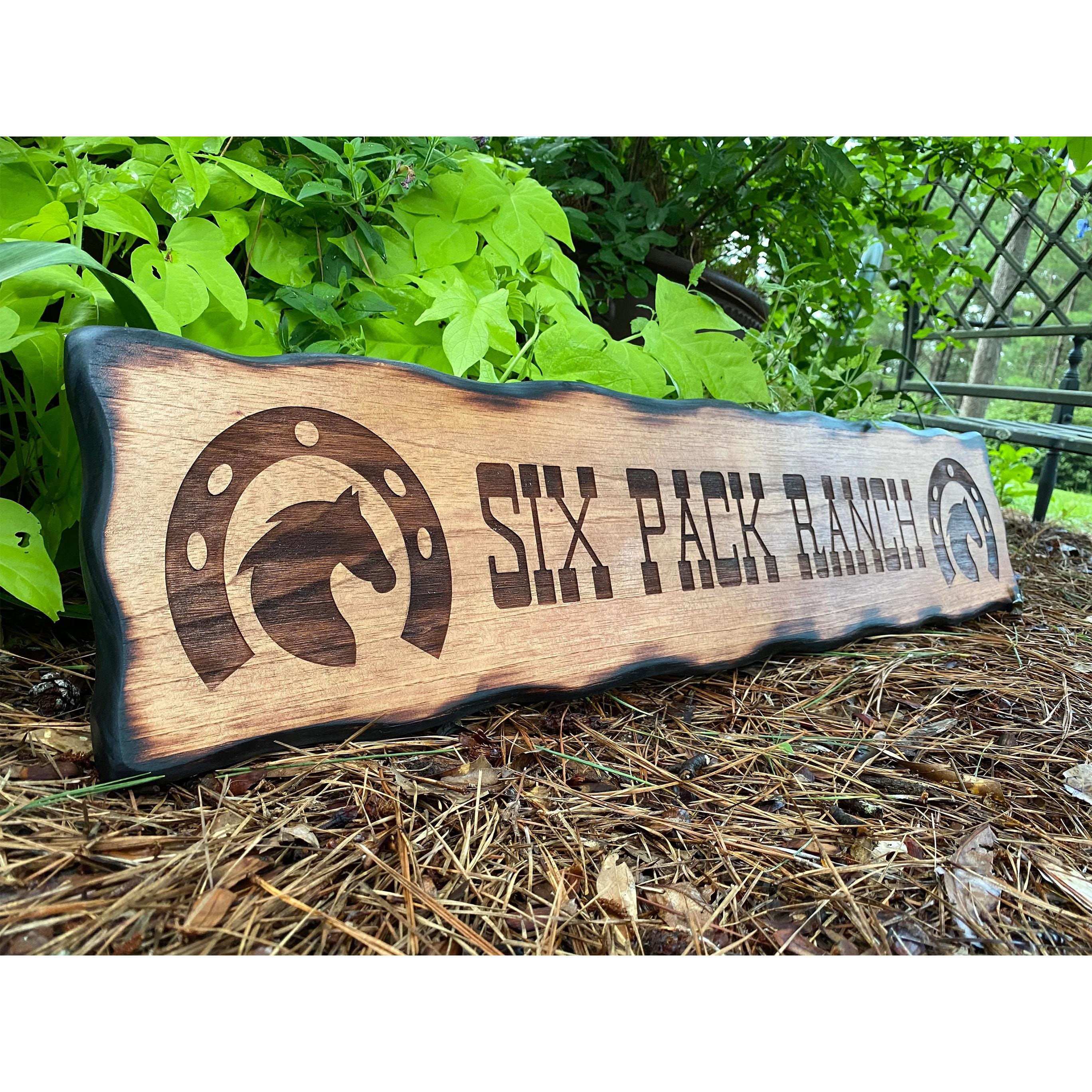 Personalized Engraved Wood Ranch Sign, Rustic Western Decor - Etsy