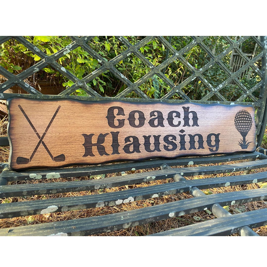 Rustic Golf Signs Wood Outdoor Golfing Wood Sign, Personalized Golf Club and Ball Wall ...